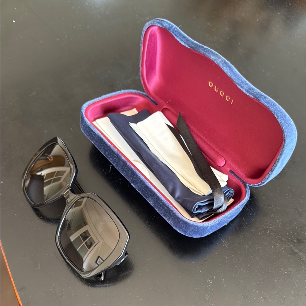 Gucci Black Sunglasses with Case